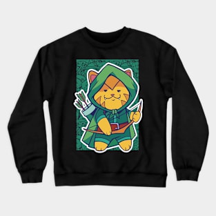 D&D Ranger Class Kawaii Cat Crewneck Sweatshirt